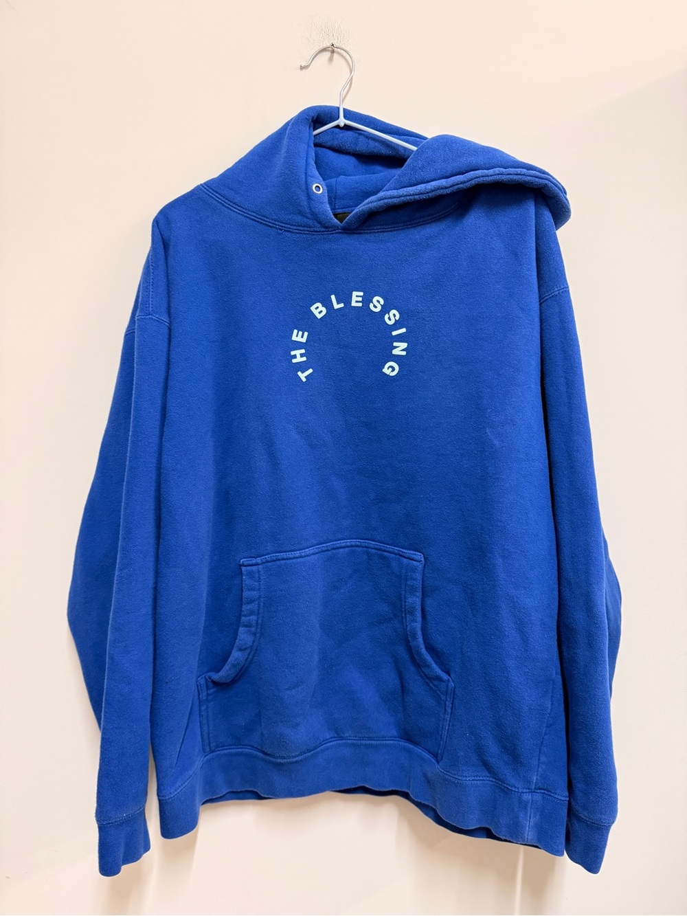 Men's Blue 'The Blessing' Graphic Hoodie